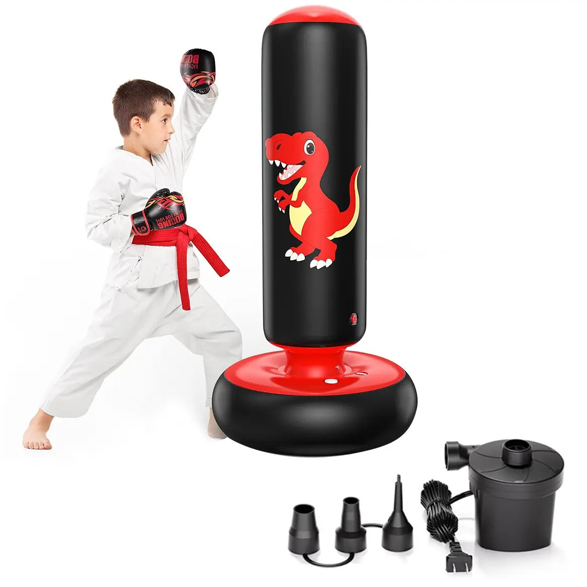🎁Limited-Time Sale 49% OFF⏰️48 Inch Stable Inflatable Boxing Bag for 3-6 Kids