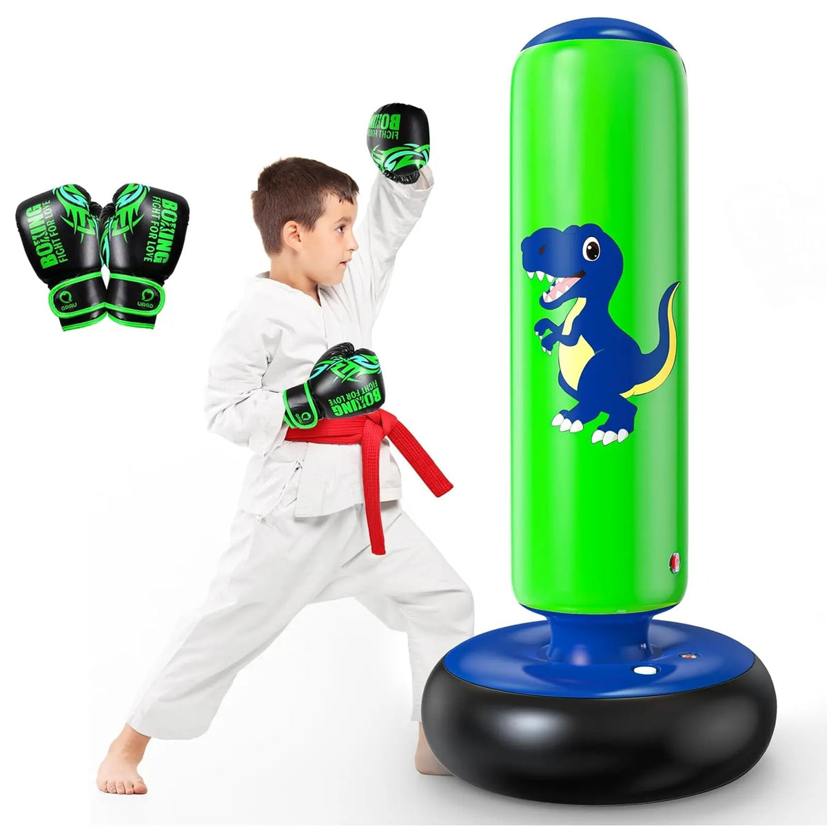 🎁Limited-Time Sale 49% OFF⏰️48 Inch Stable Inflatable Boxing Bag for 3-6 Kids
