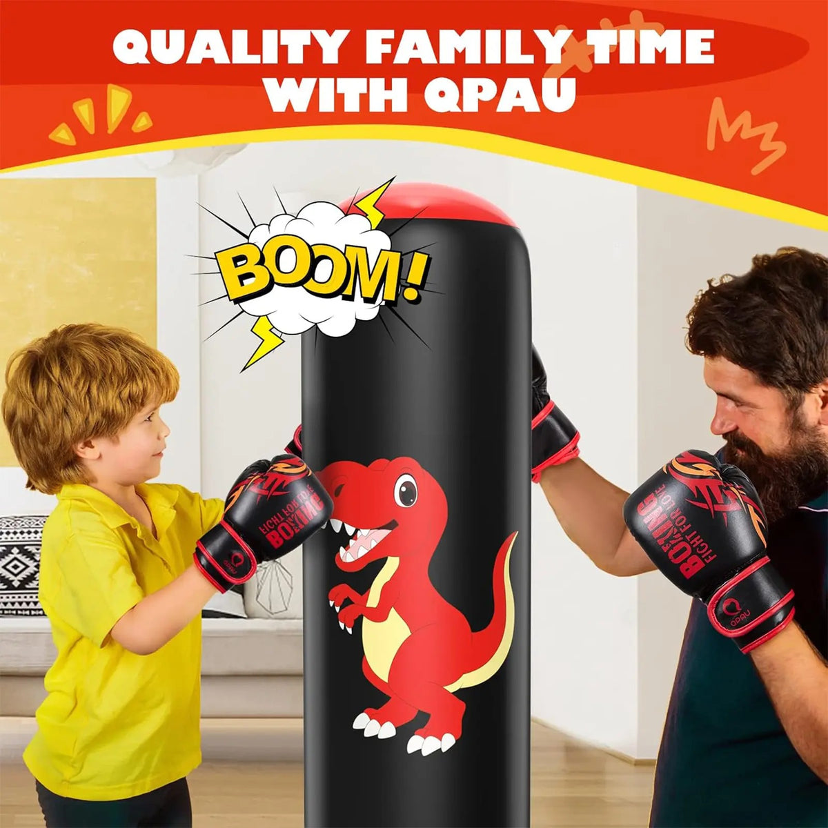 🎁Limited-Time Sale 49% OFF⏰️48 Inch Stable Inflatable Boxing Bag for 3-6 Kids