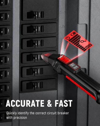 AC Circuit Breaker Finder Tool with Alert LCD Display